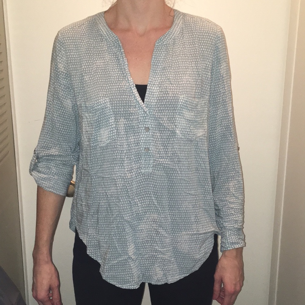 Lou & grey distressed pullover blouse